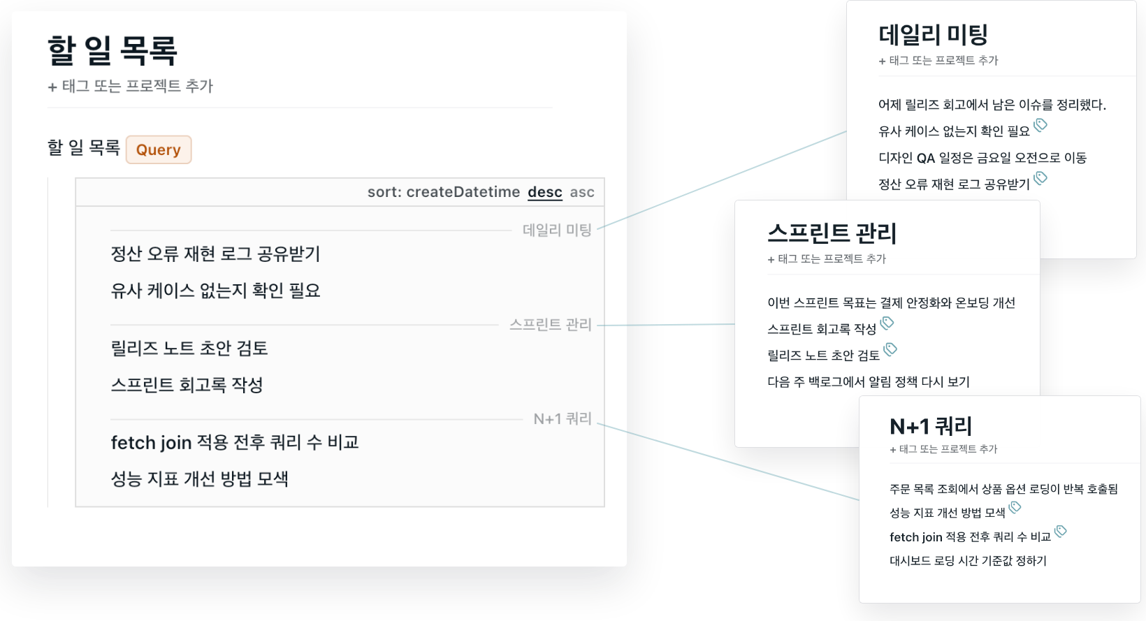 Notaly query result screenshot